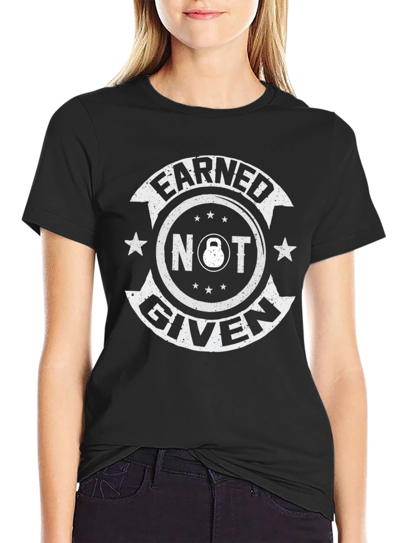 Earned Not Given Black T-Shirt