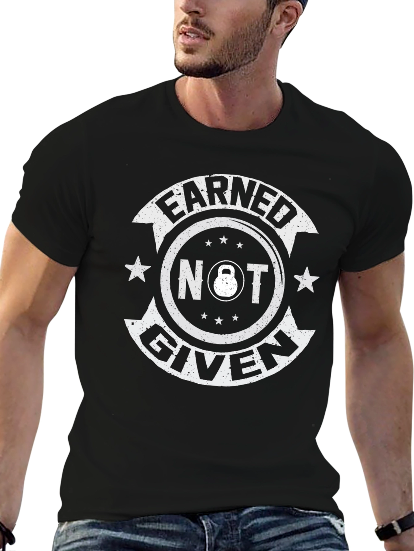Earned Not Given Black T-Shirt