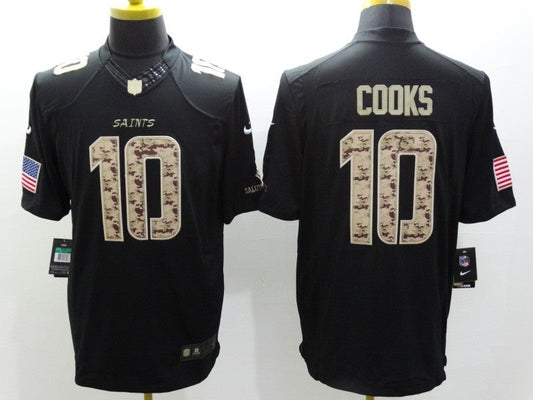 Men's New Orleans Saints Brandin Cooks #10 Black Game Player Jerseys