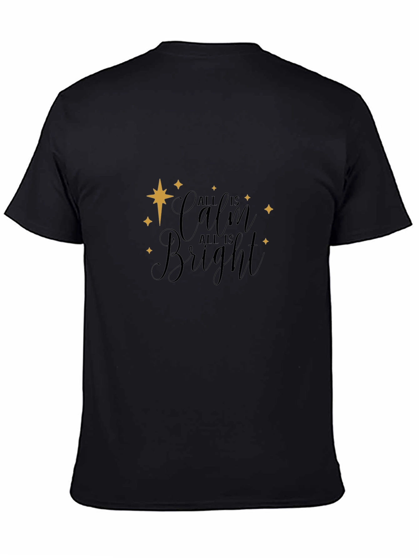 All is Calm Black Graphic Tee