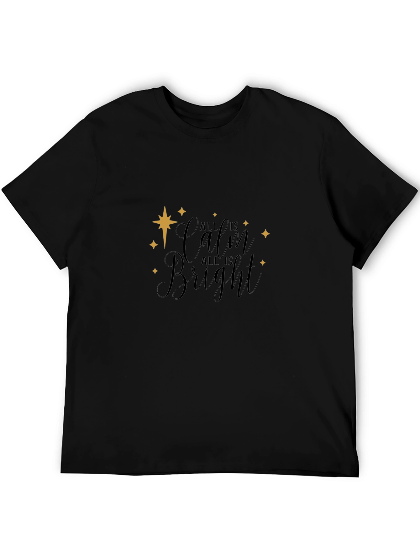 All is Calm Black Graphic Tee