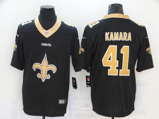 Men's New Orleans Saints #41 Alvin Kamara Black Game Jerseys