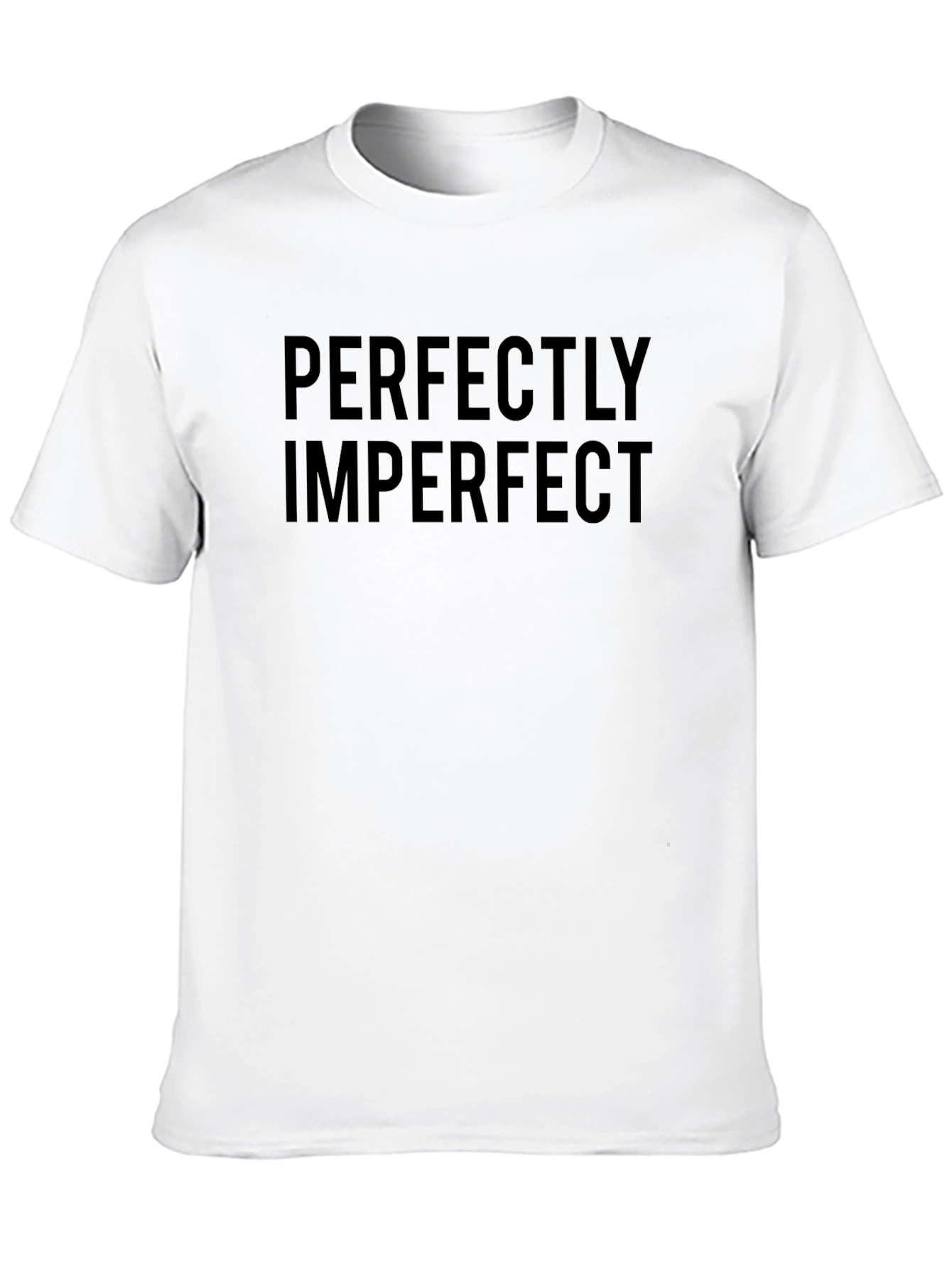 Perfectly Imperfect Graphic T-Shirt - Unisex Black Tee