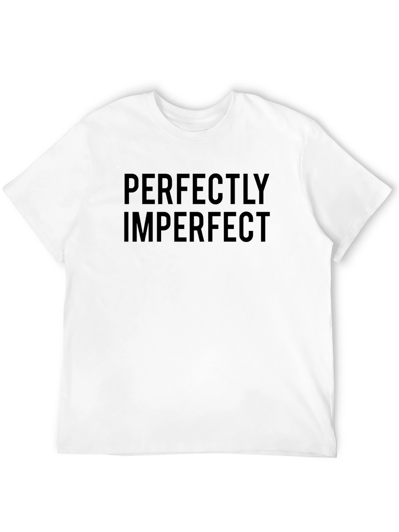 Perfectly Imperfect Graphic T-Shirt - Unisex Black Tee