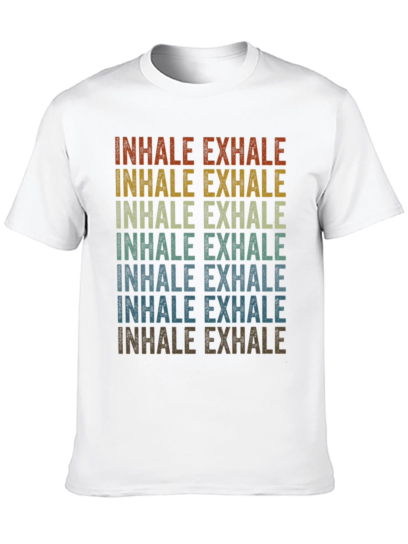 Inhale Exhale Retro Graphic T-Shirt
