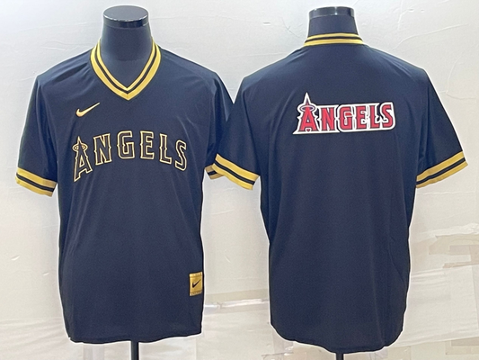 Men's Los Angeles Angels Black Alternate Replica Player Jerseys