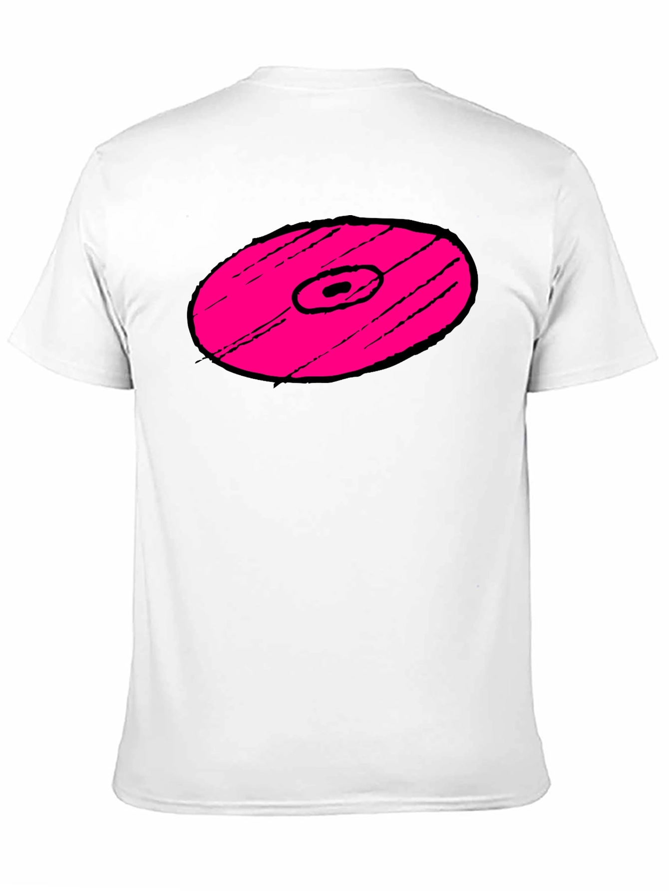 Pink Vinyl Record Graphic T-Shirt