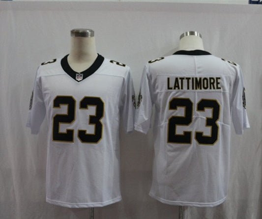 Men's New Orleans Saints Marshon Lattimore #23 White Game Jerseys