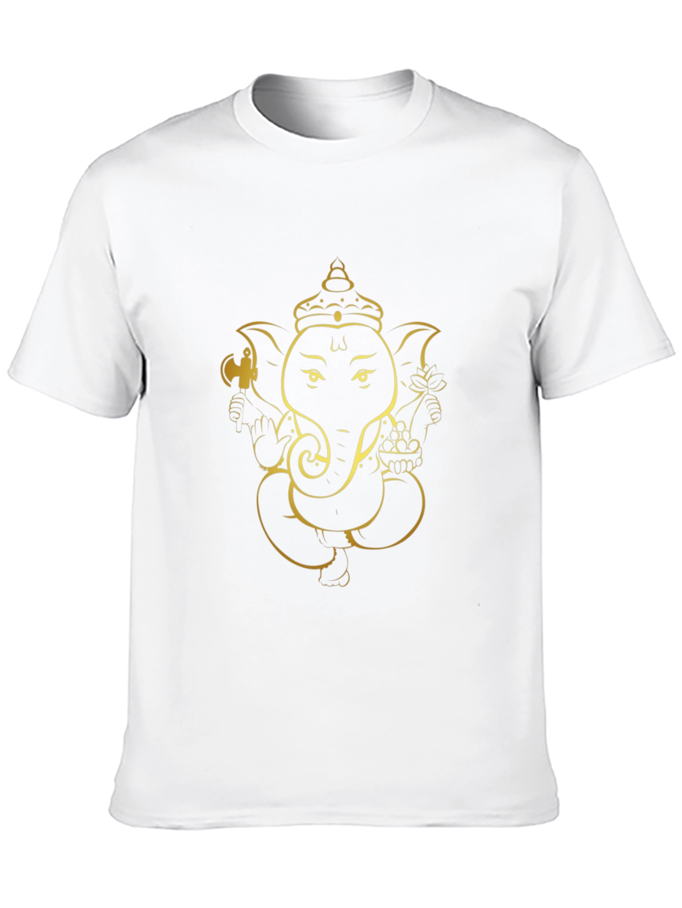 Ganesh Graphic Tee - Black Cotton Blend