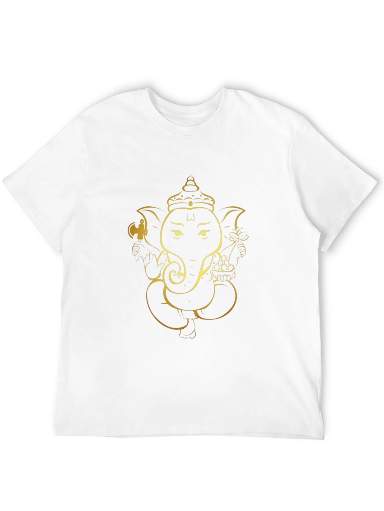 Ganesh Graphic Tee - Black Cotton Blend
