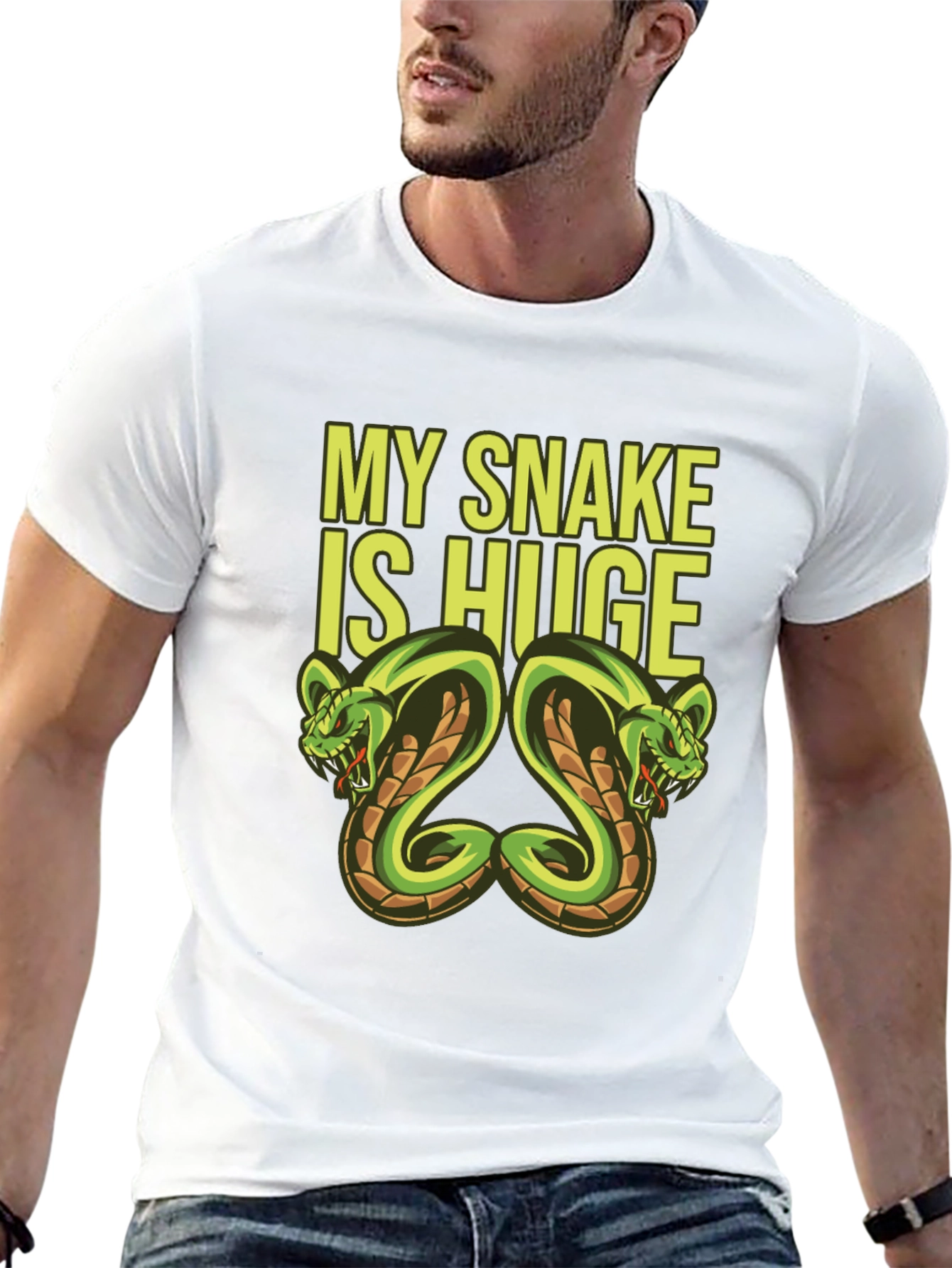 My Snake Is Huge Graphic Tee