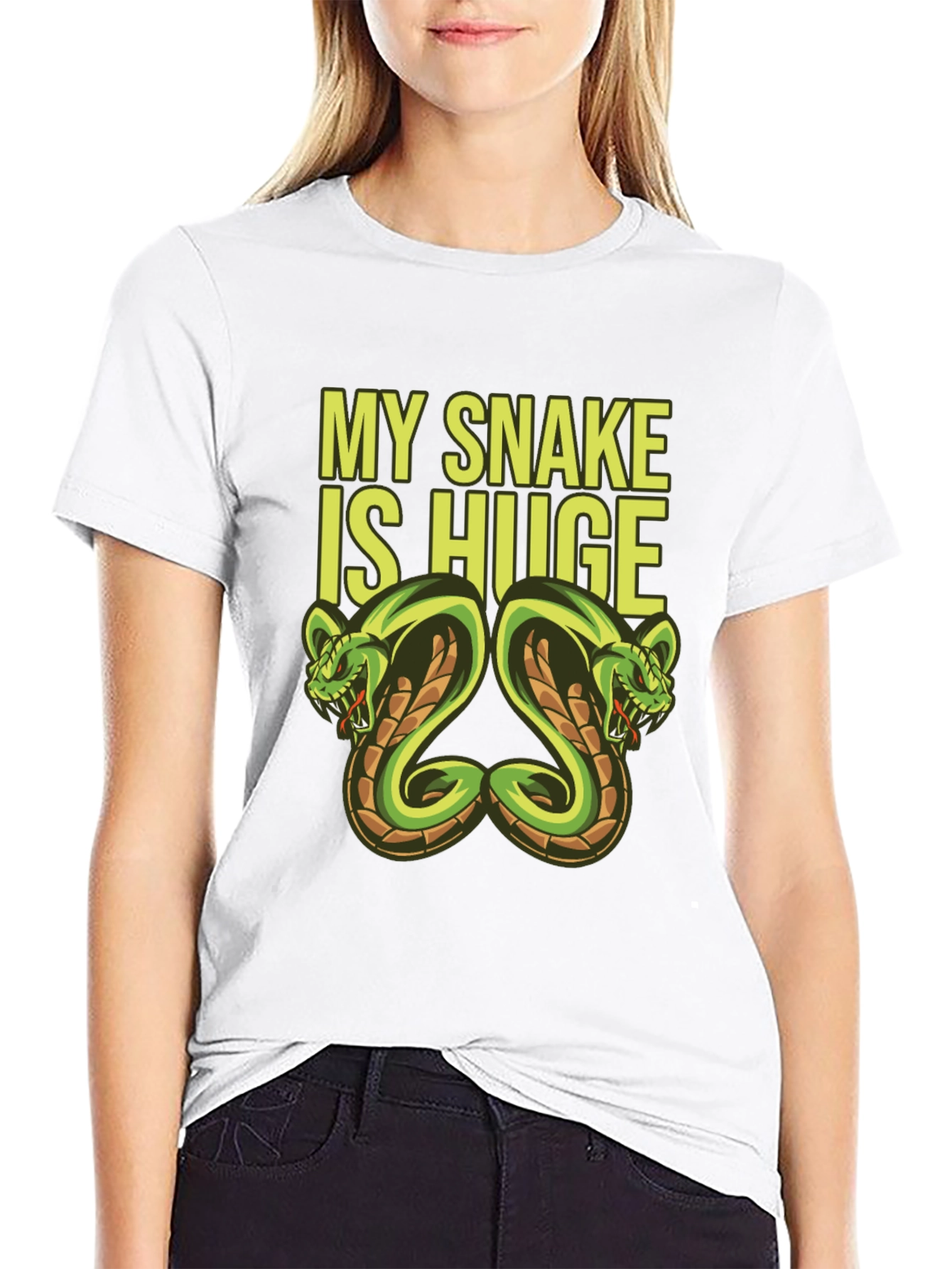 My Snake Is Huge Graphic Tee
