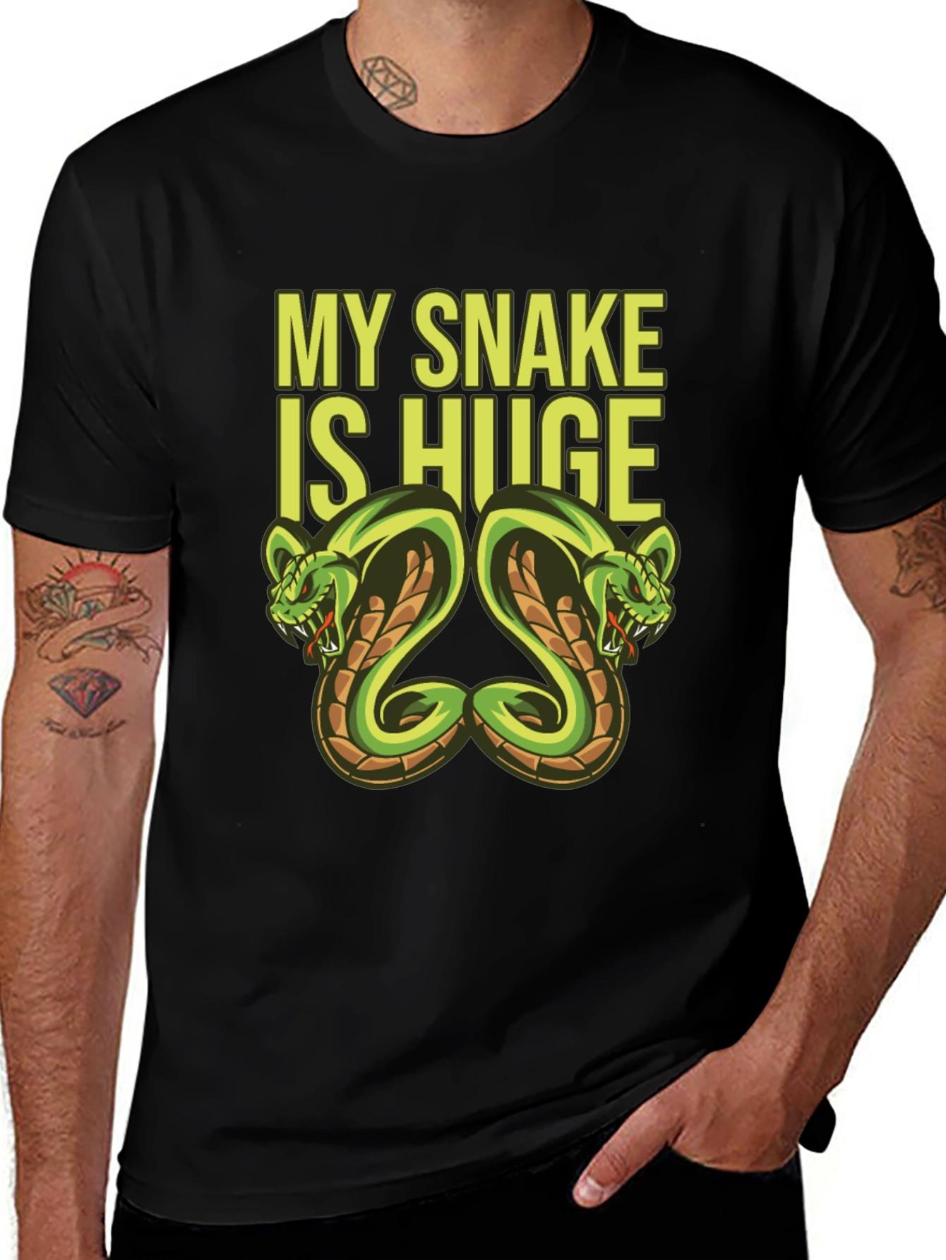 My Snake Is Huge Graphic Tee
