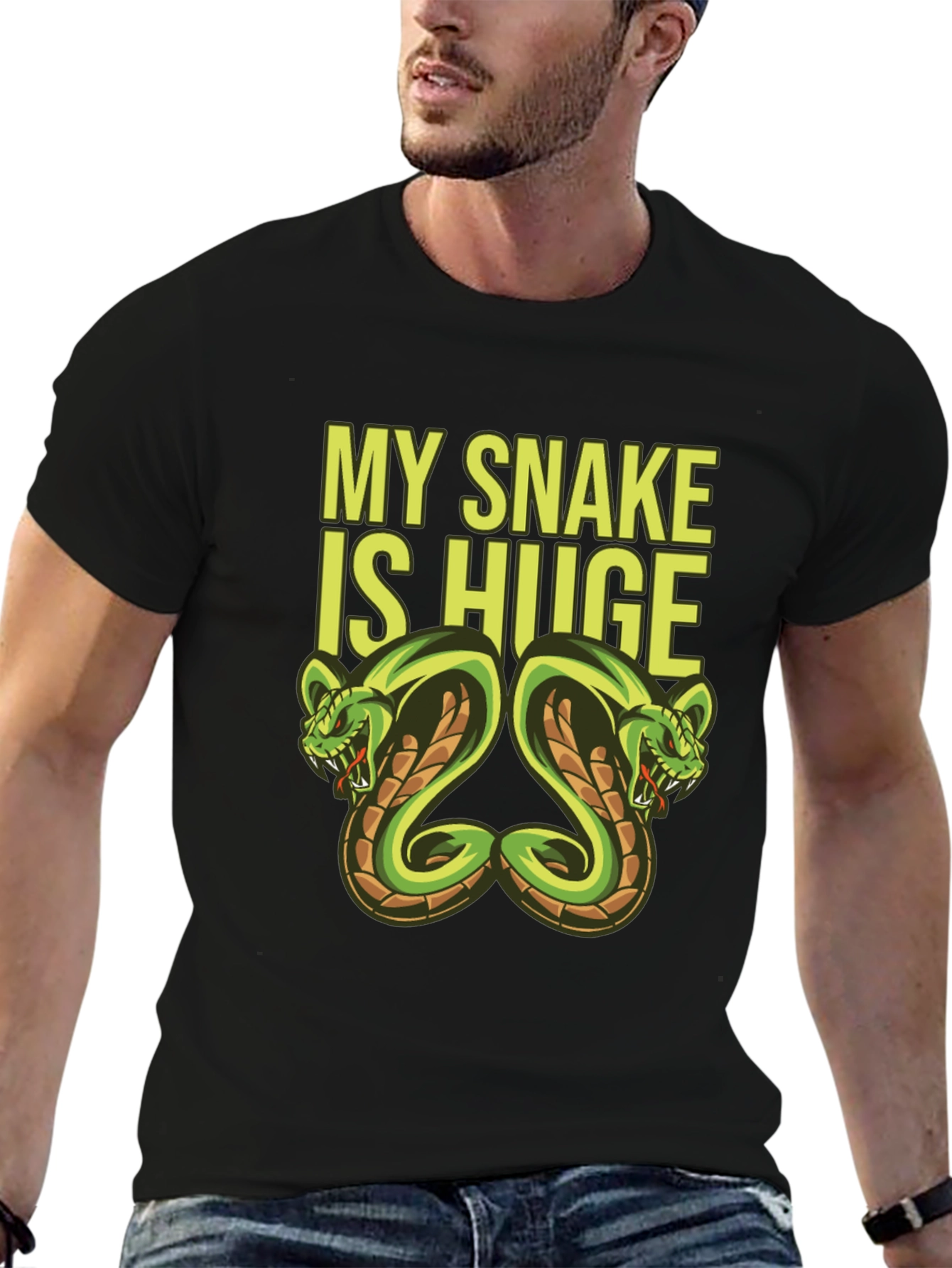 My Snake Is Huge Graphic Tee