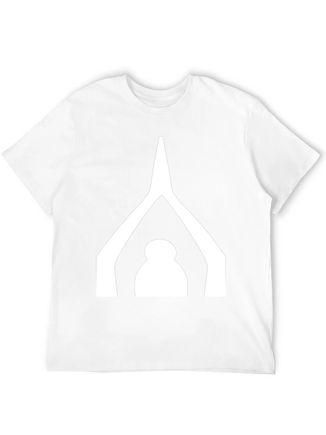 Minimalist Black T-Shirt with White Graphic Design