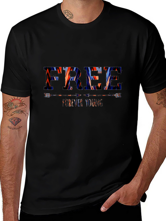 Free Forever Young Graphic Tee - Stylish Casual Wear
