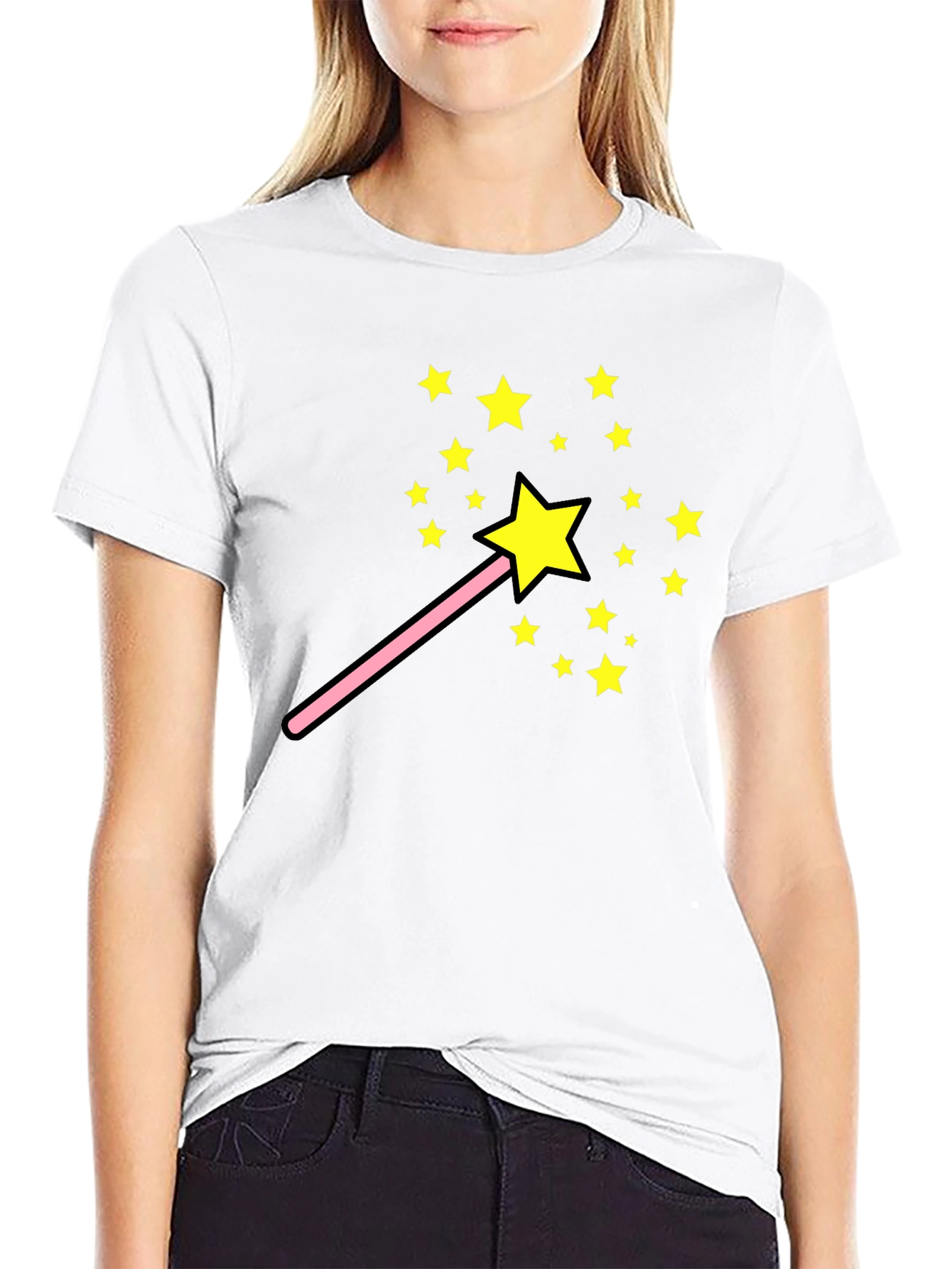 Magic Wand Star T-Shirt - Fun Whimsical Design