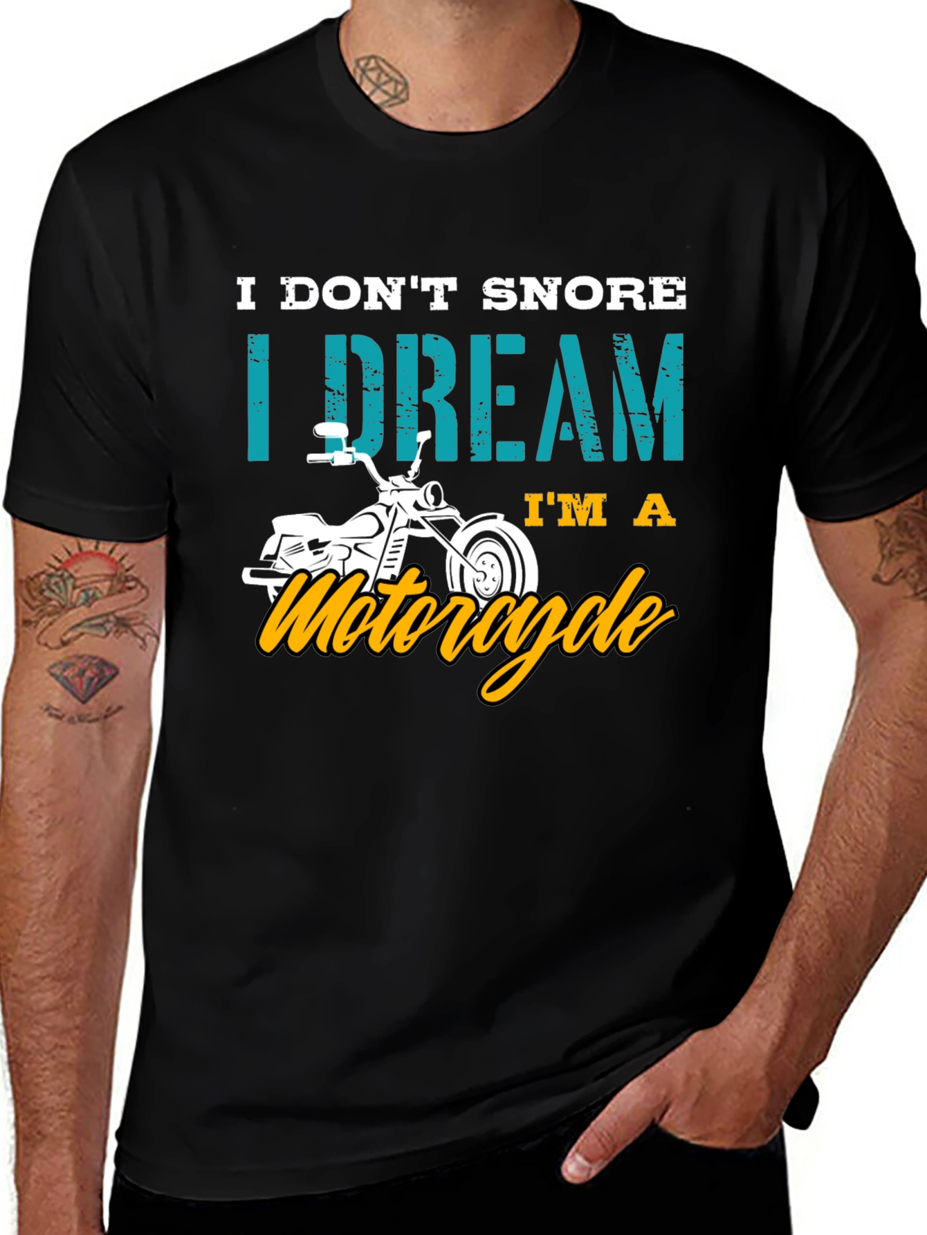 I Dream Im A Motorcycle Graphic T-Shirt