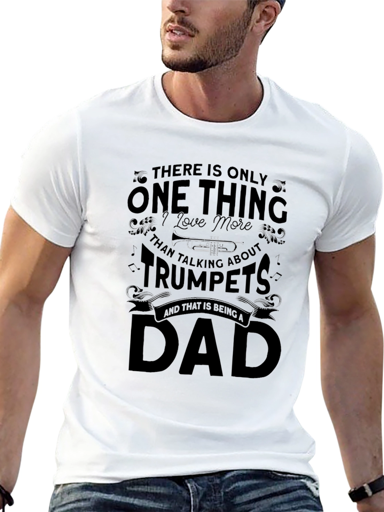 Trumpet Dad T-Shirt - Gift for Musician Father