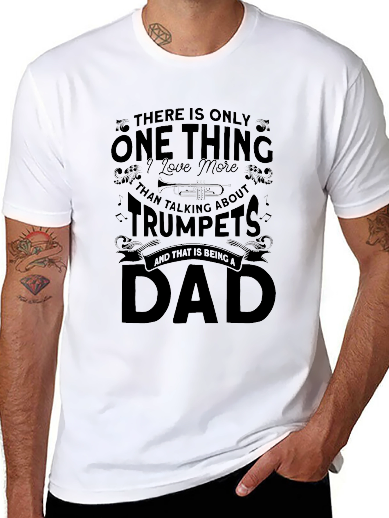 Trumpet Dad T-Shirt - Gift for Musician Father