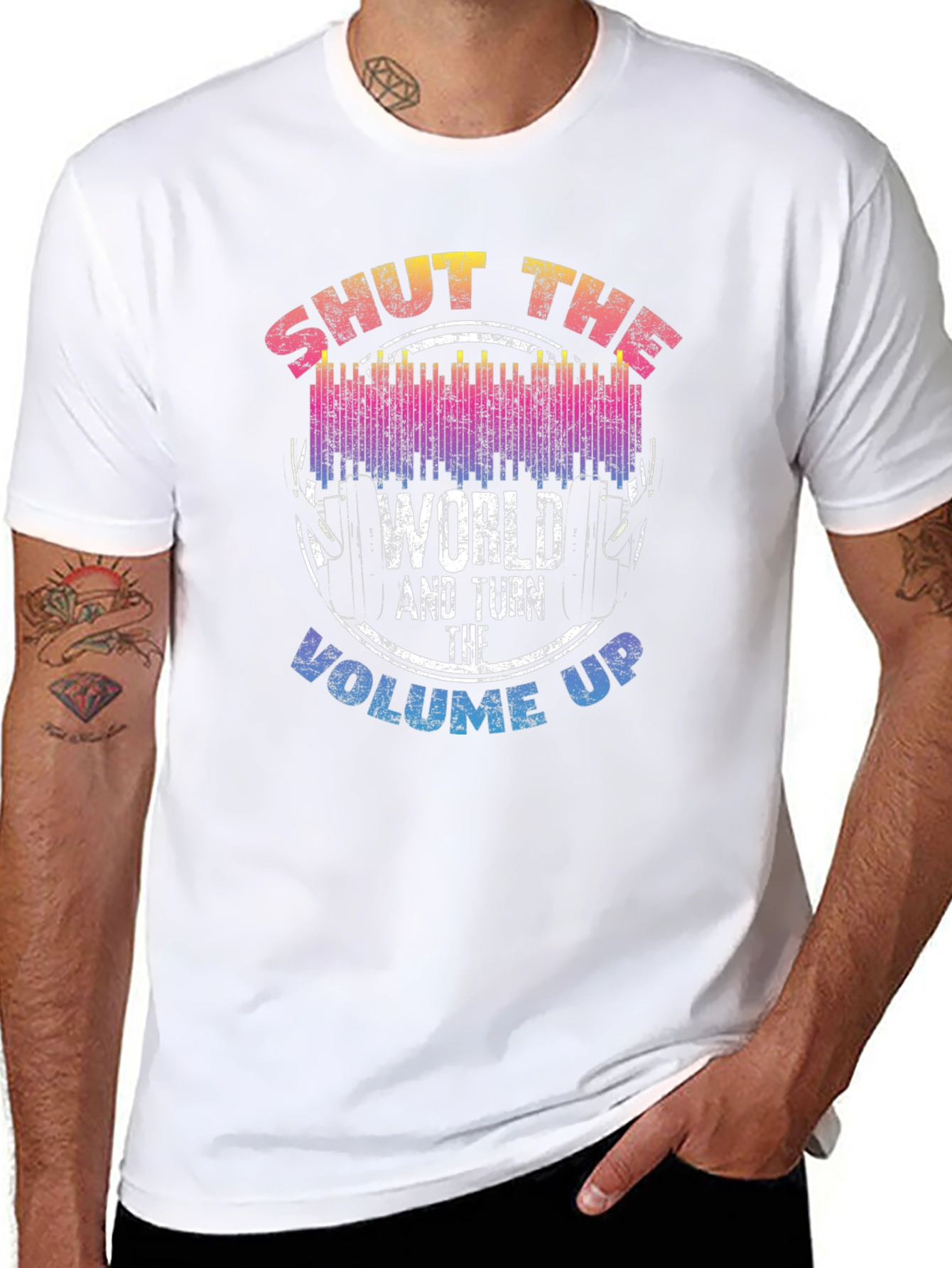 Shut The World Up Graphic T-Shirt