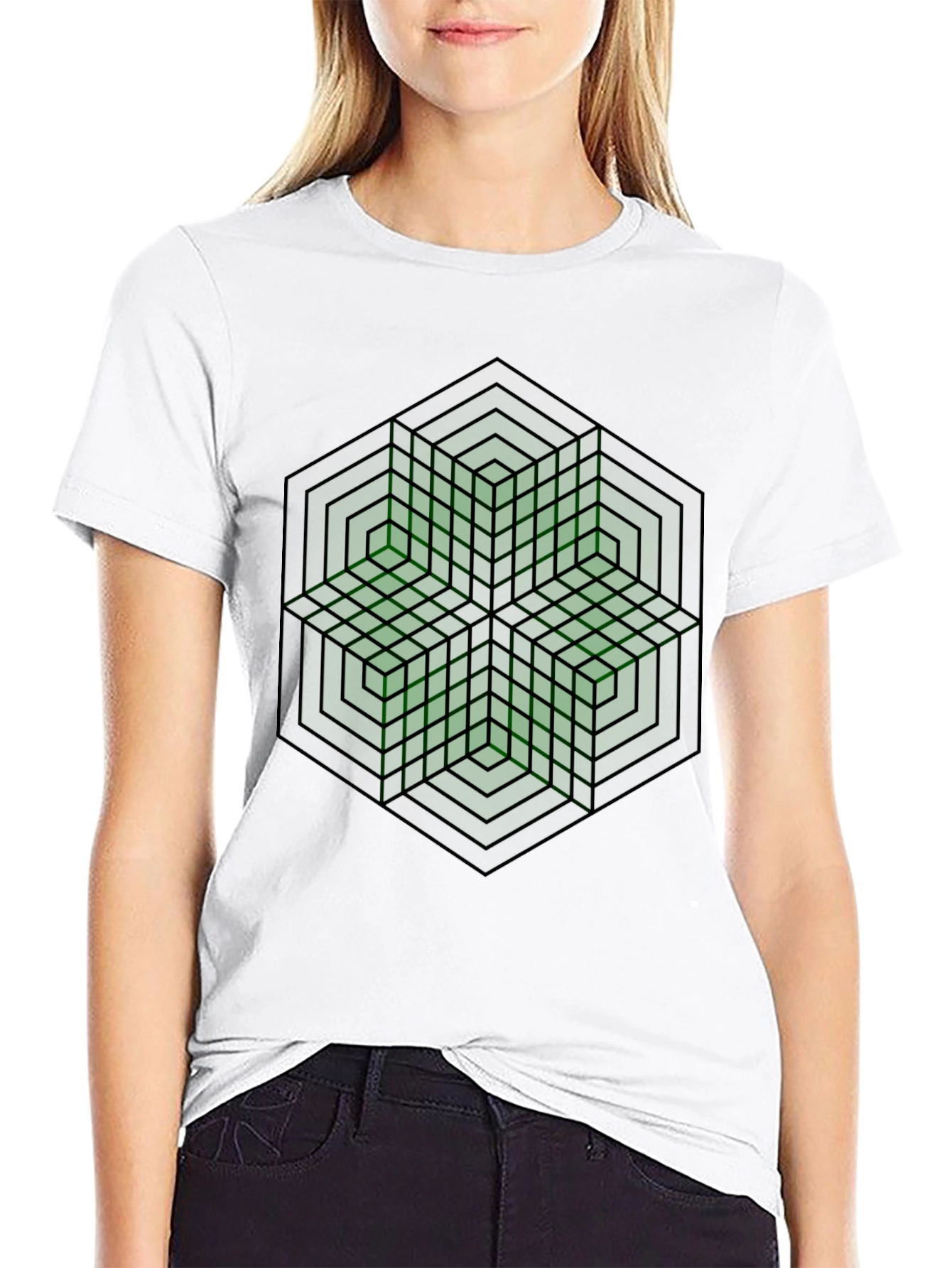 Geometric Illusion T-Shirt