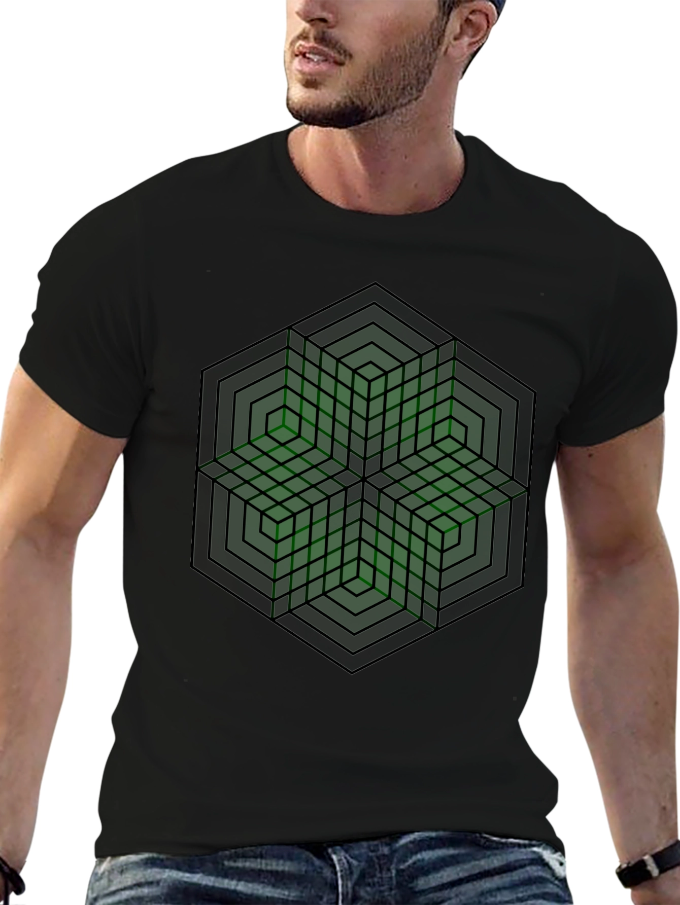 Geometric Illusion T-Shirt