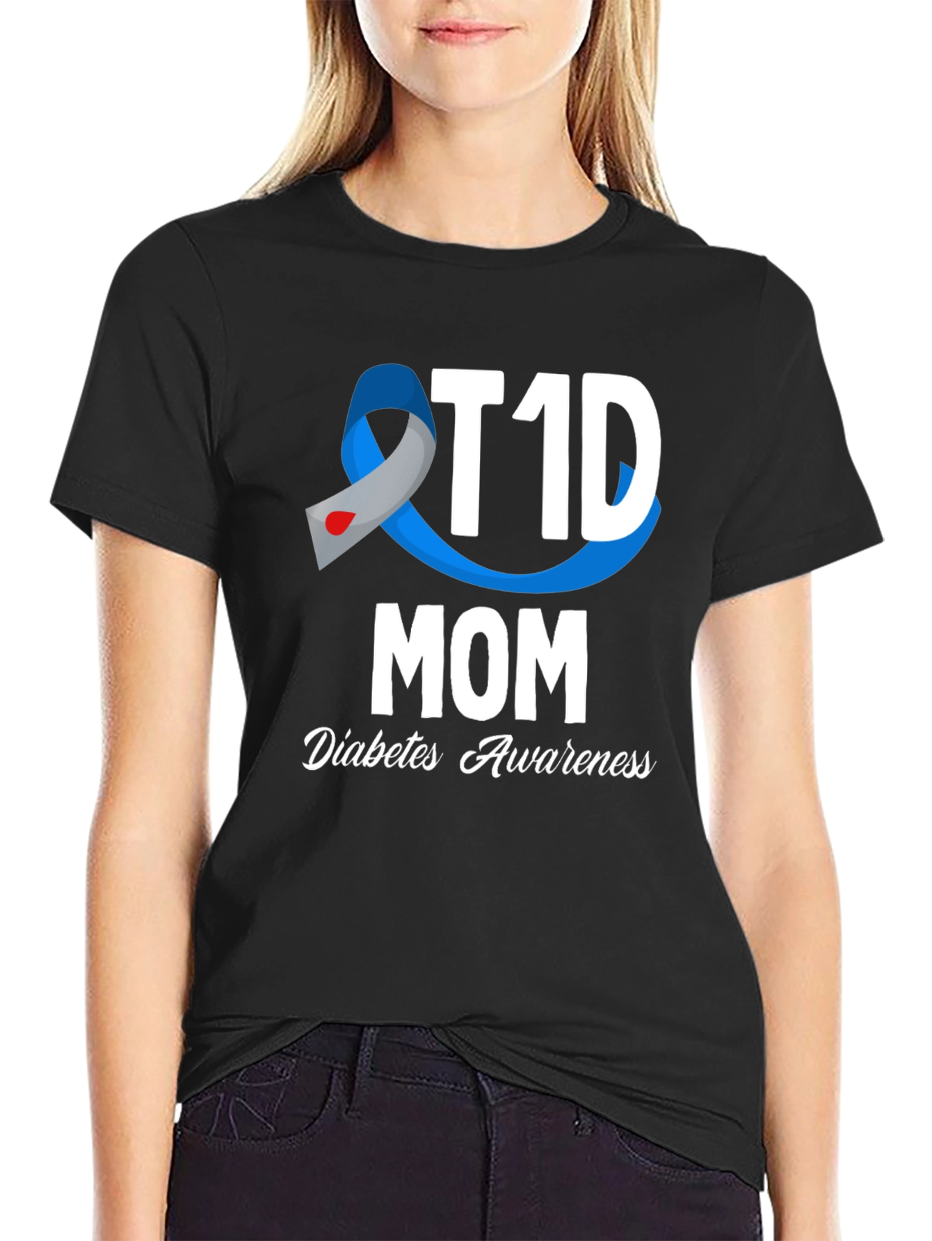 T1D Mom Diabetes Awareness Graphic Tee
