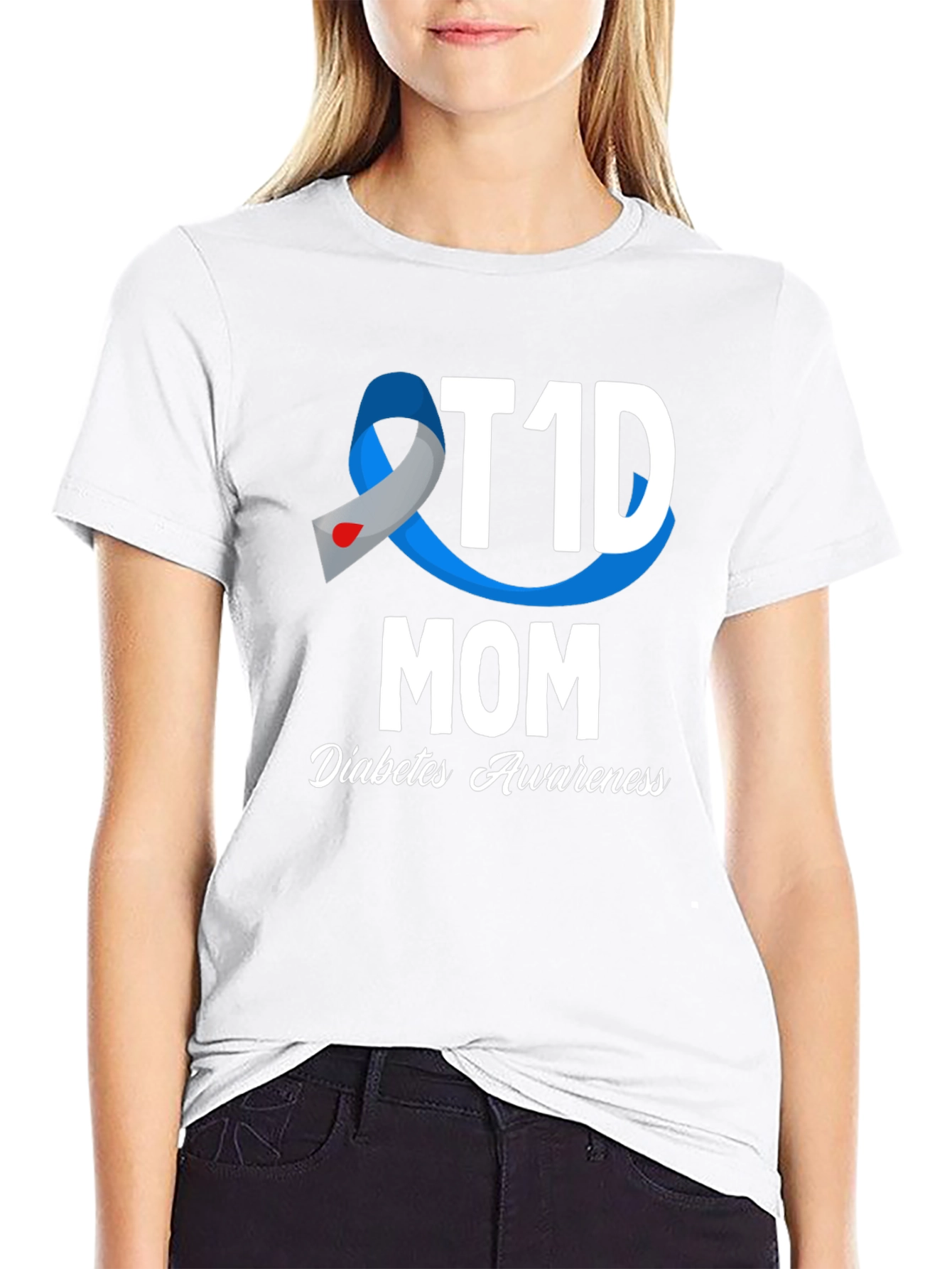 T1D Mom Diabetes Awareness Graphic Tee