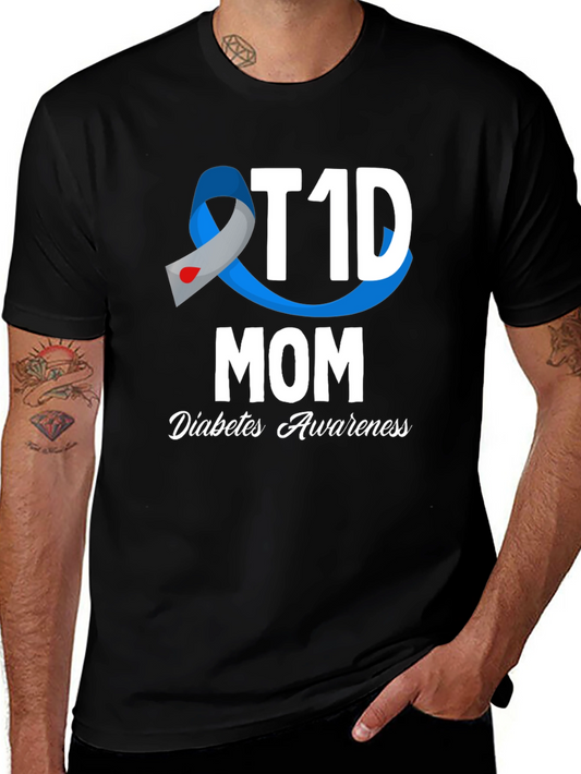 T1D Mom Diabetes Awareness Graphic Tee