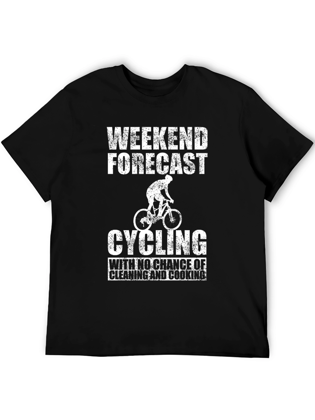 Weekend Cycling Forecast Graphic T-Shirt