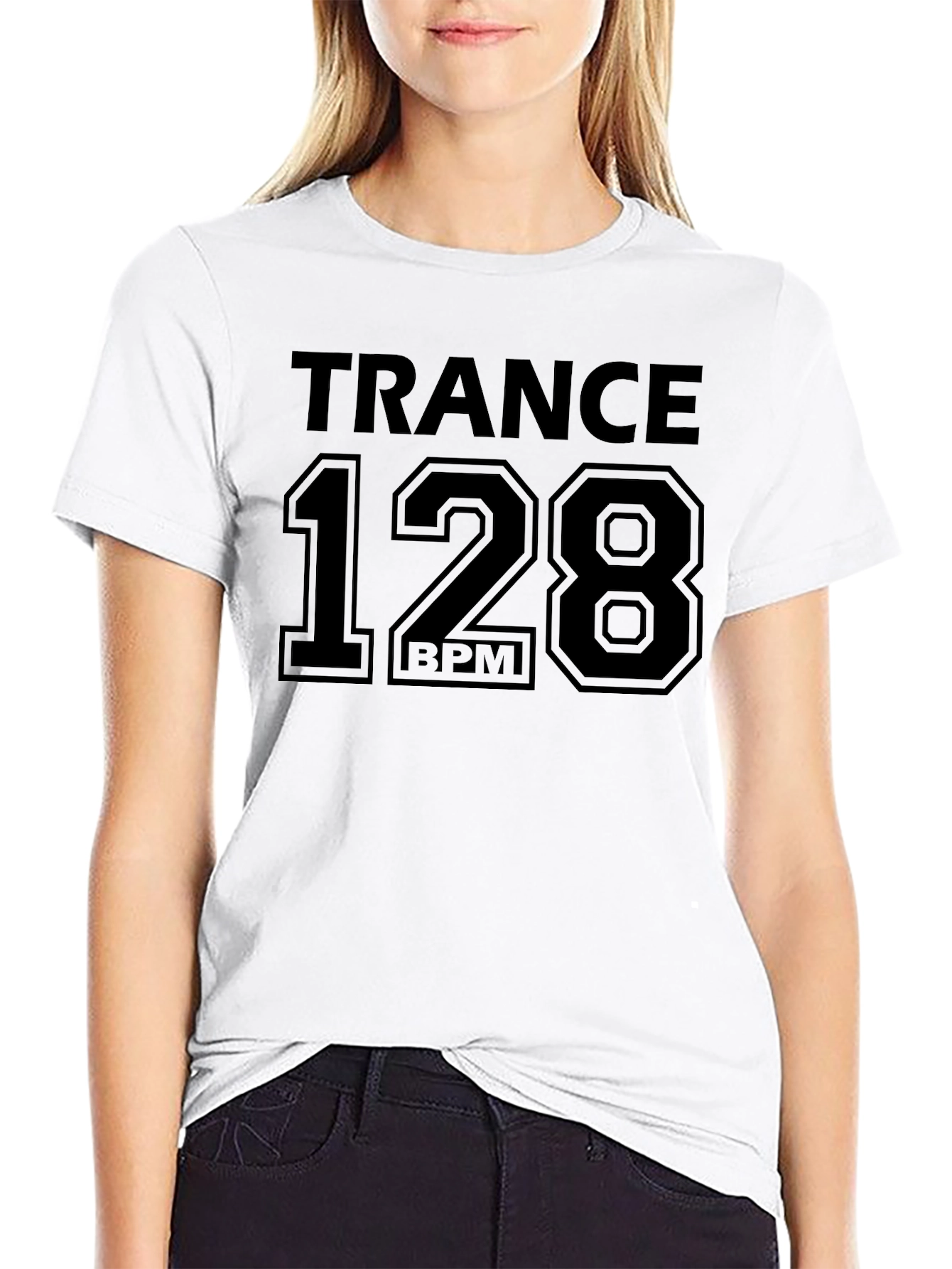 Trance 128 BPM Graphic Tee - Music Lover Fashion