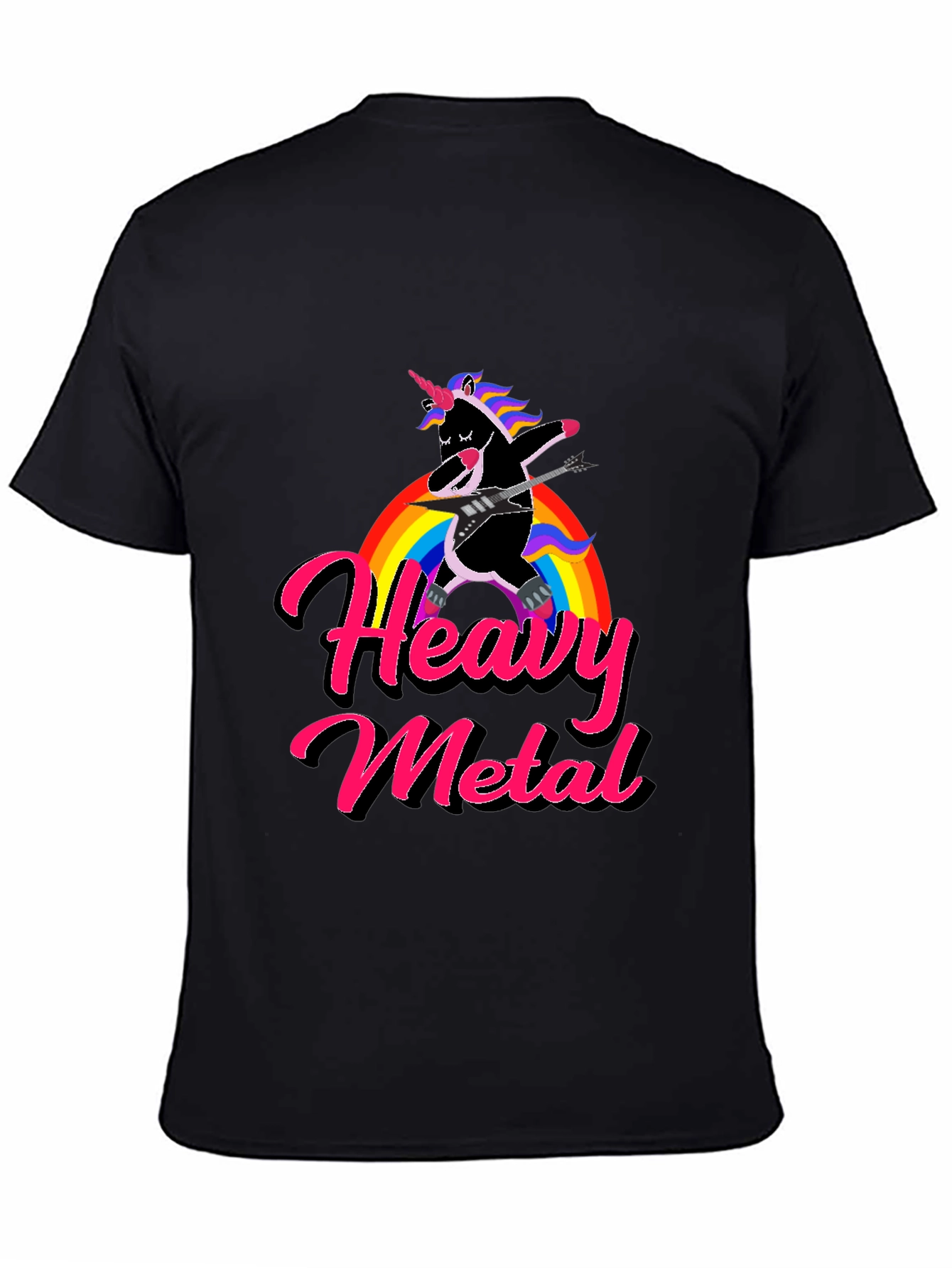 Unicorn Heavy Metal Rainbow T-Shirt