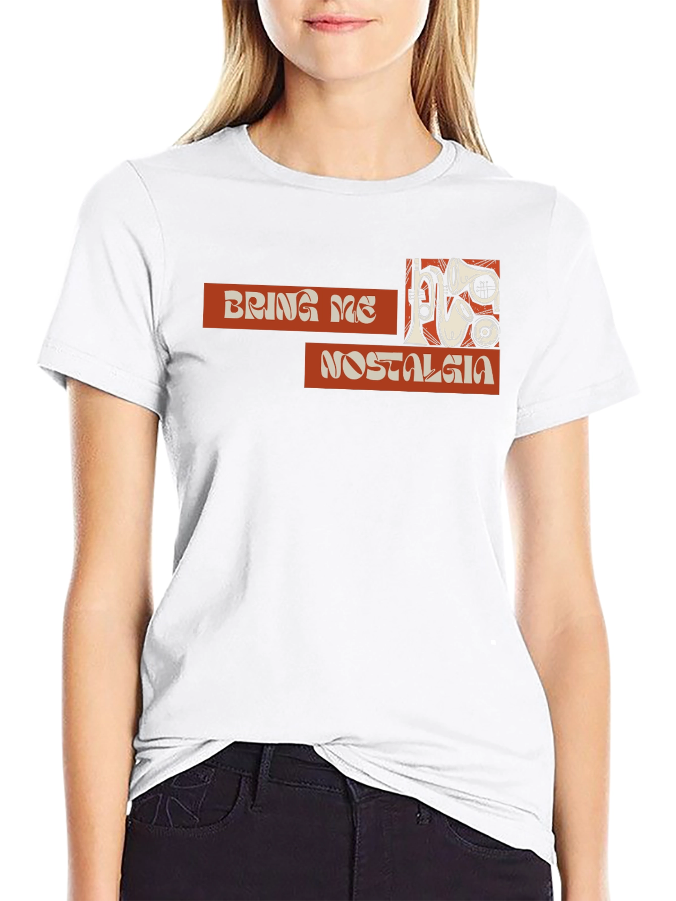 Retro Bring Me Nostalgia Black T-Shirt