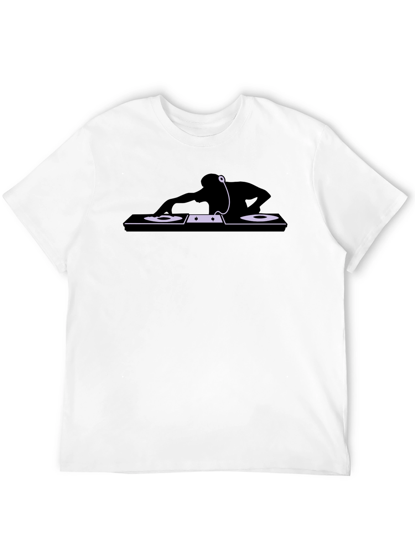 DJ Turntable Graphic Tee - Black Casual Shirt