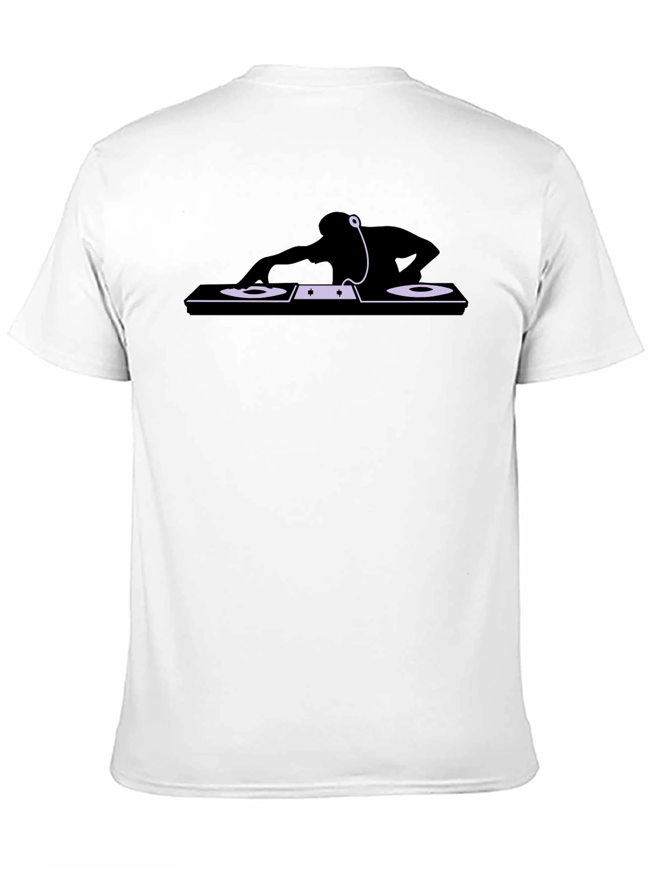 DJ Turntable Graphic Tee - Black Casual Shirt