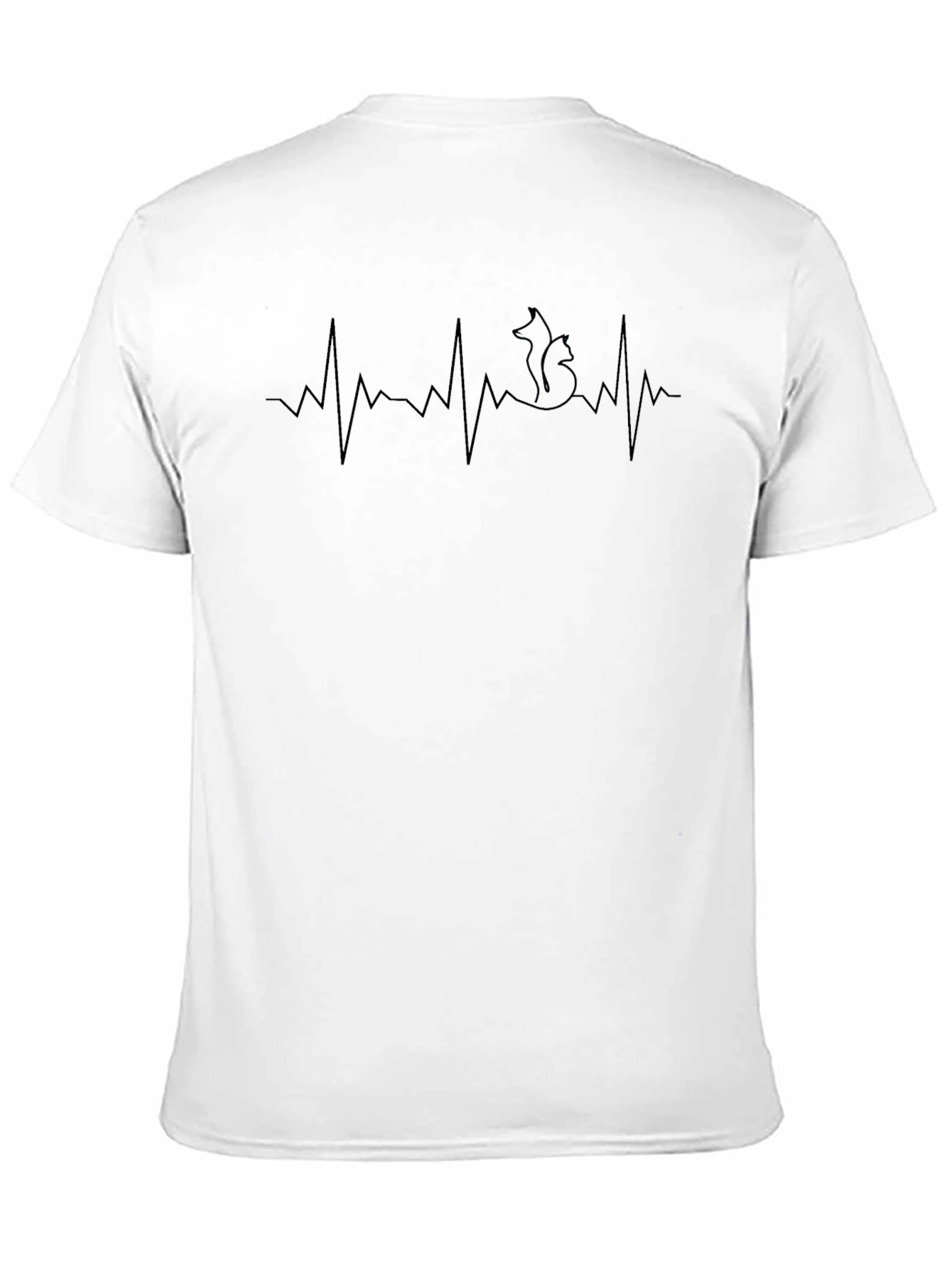 Fox Heartbeat Graphic T-Shirt - Black