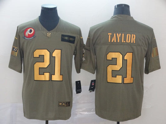 Men's Washington Commanders Sean Taylor #21 Brown Authentic Game Jerseys