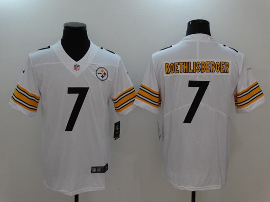 Men's Pittsburgh Steelers Ben Roethlisberger #7 White Game Jerseys