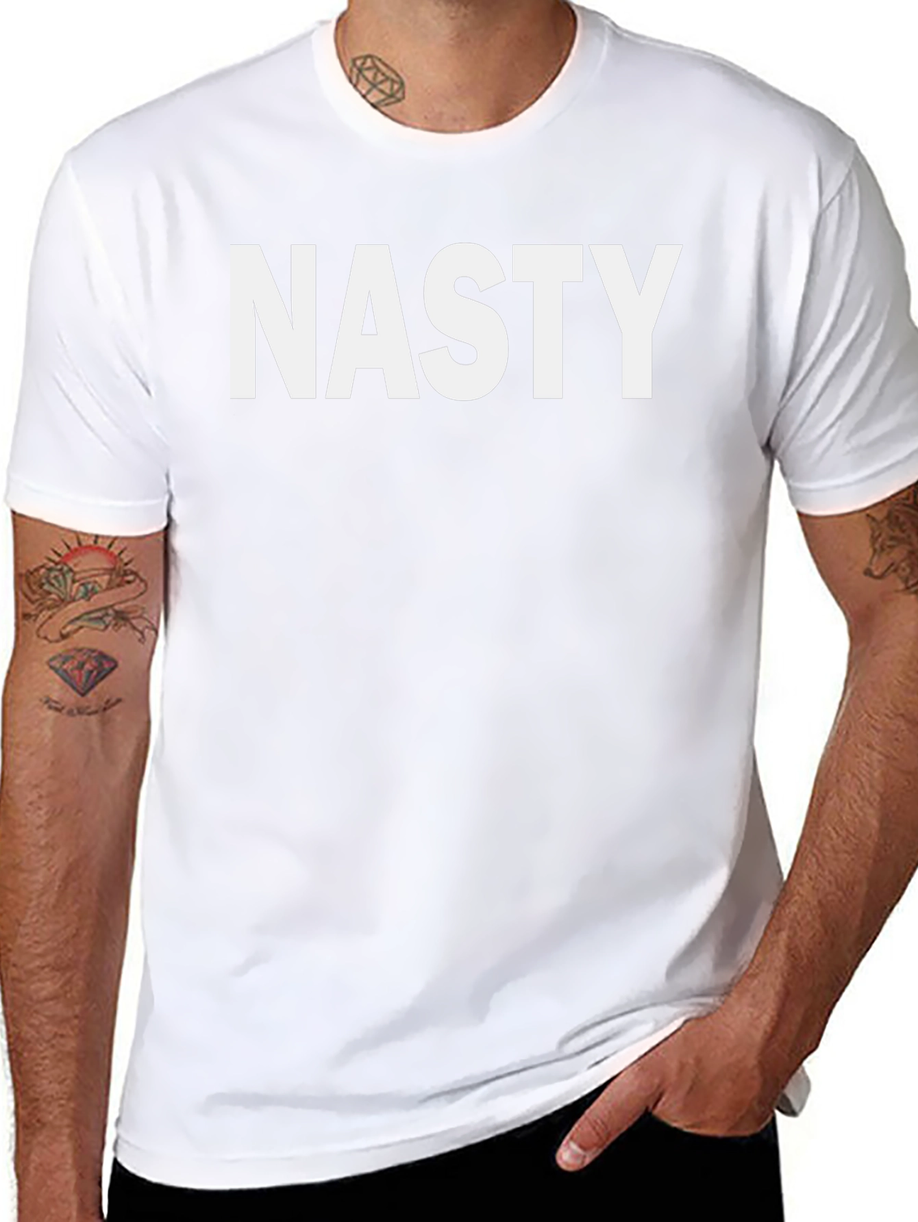 Nasty Graphic T-Shirt - Bold Black Cotton Tee