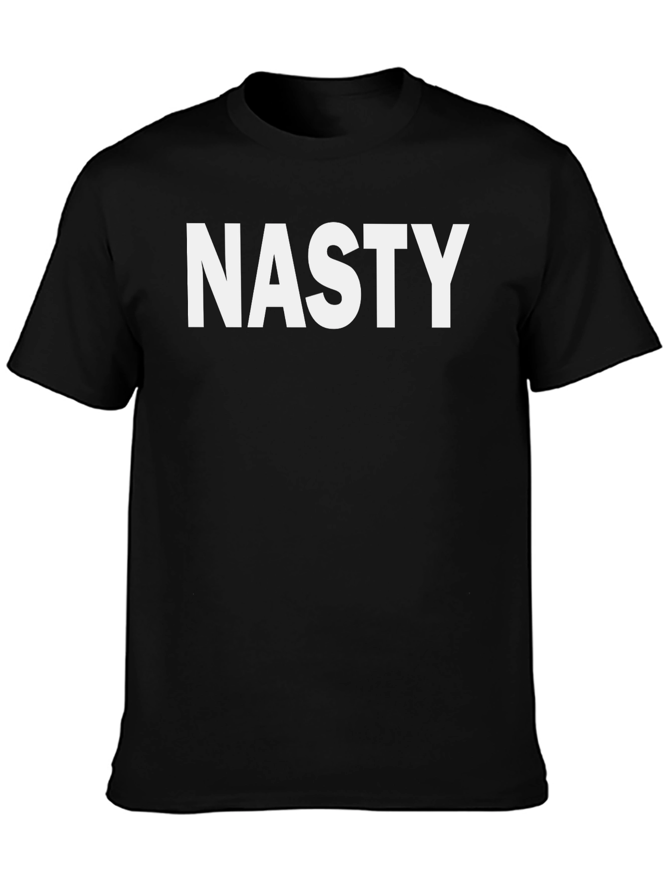 Nasty Graphic T-Shirt - Bold Black Cotton Tee