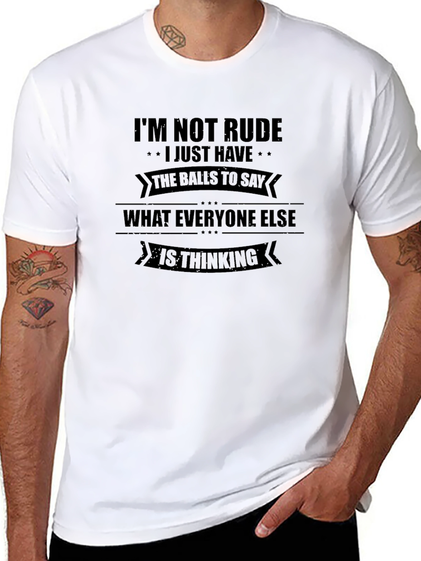 Bold Statement T-Shirt - Im Not Rude