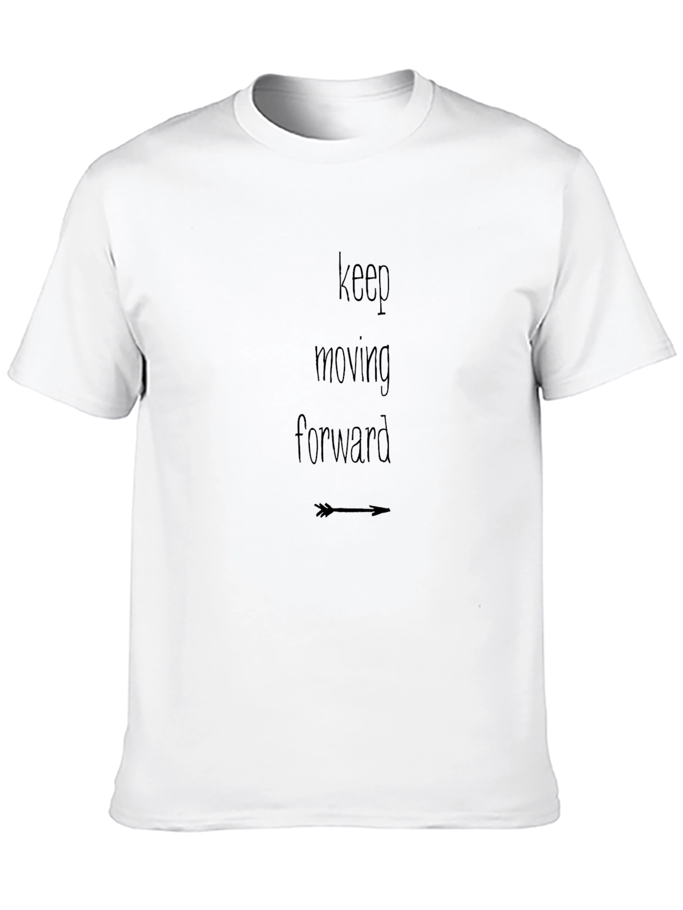 Keep Moving Forward Black Graphic Tee