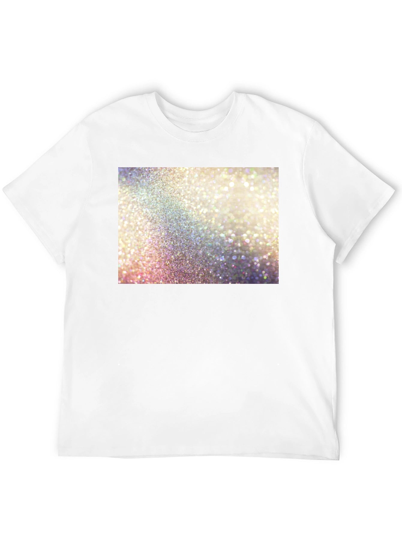 Sparkle Glitter Graphic Black T-Shirt