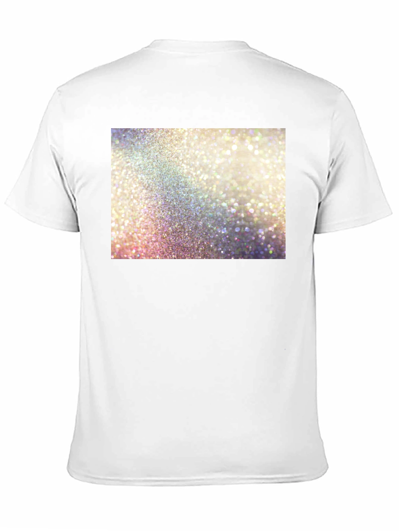 Sparkle Glitter Graphic Black T-Shirt