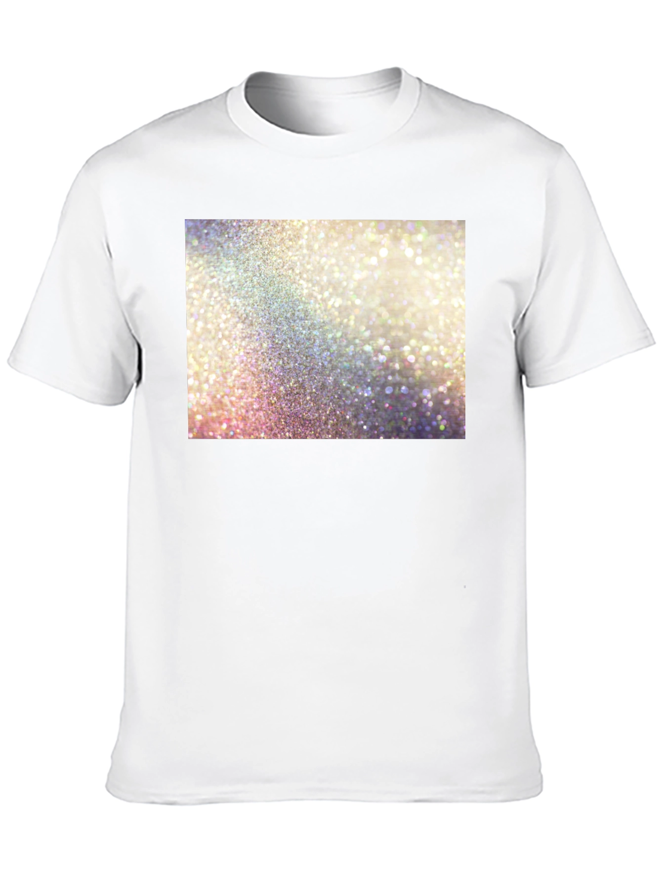 Sparkle Glitter Graphic Black T-Shirt