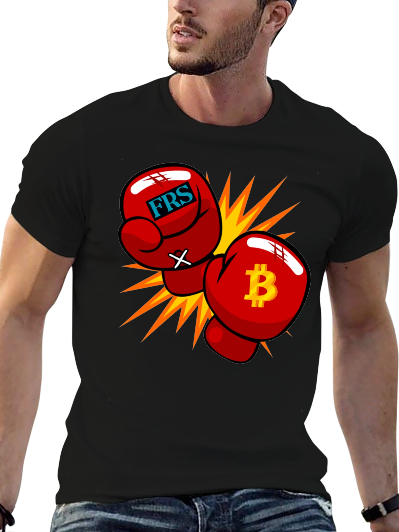 Bitcoin vs FRS Boxing Gloves T-Shirt
