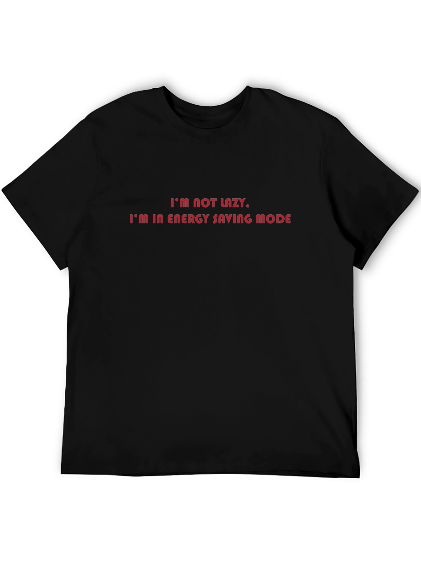 Energy Saving Mode Black T-Shirt