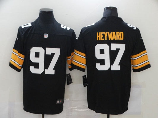 Men's Pittsburgh Steelers Cameron Heyward #97 Black Player Game Jerseys