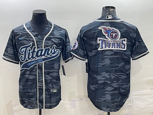 Men's Tennessee Titans Gray Camouflage Fashion Jerseys